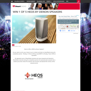 Win 1 of 5 Heos By Denon Speakers
