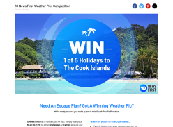 Win 1 of 5 holidays to The Cook Islands!