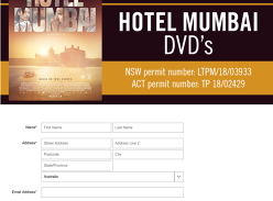 Win 1 of 5 Hotel Mumbai DVDs Worth $24.99
