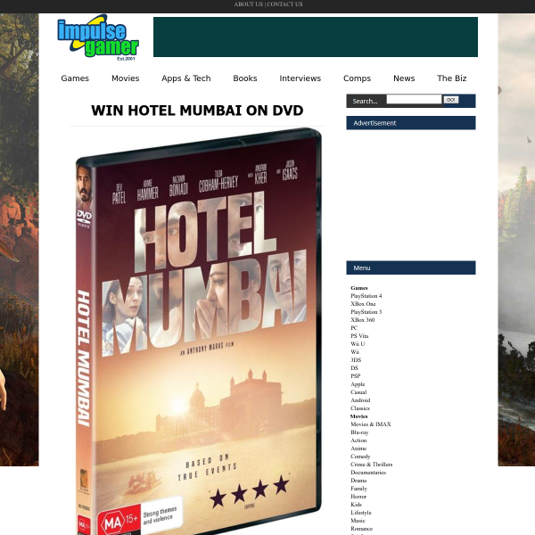 Win 1 of 5 Hotel Mumbai DVDs