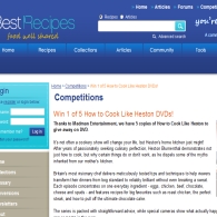 Win 1 of 5 How to Cook Like Heston DVDs!