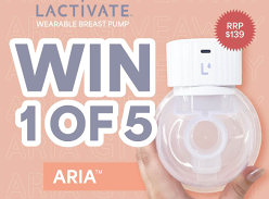 Win 1 of 5 Lactivate ARIA Wearable Breast Pump S