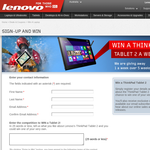 Win 1 of 5 Lenovo Thinkpad Tablet 2s!