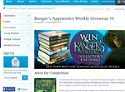 Win 1 of 5 limited edition 'Ranger's Apprentice' book packs!
