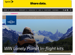 Win 1 of 5 'Lonely Planet' in-flight kits!