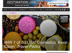 Win 1 of 5 LUSH Cosmetics 'Keep Clean' travel packs!