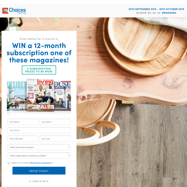 Win 1 of 5 Magazine Subscriptions