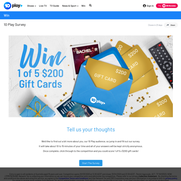 Win 1 of 5 Mastercard Gift Cards
