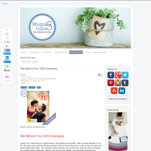 \'Me Before You\' DVD