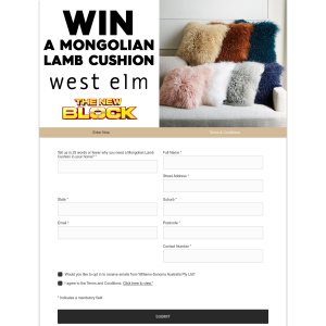Win 1 of 5 Mongolian Lamb Cushions