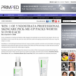 Win 1 of 5 NeoStrata Professional Skincare Pick-Me-Up packs worth $119.90 each!