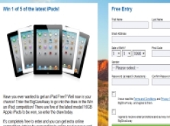 Win 1 of 5 of the latest iPads!