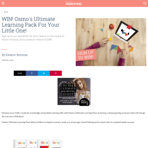 Win 1 of 5 Osmo Product Prize Packs
