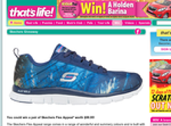Win 1 of 5 pairs of Skechers 'Flex Appeal' sneakers!