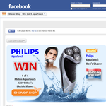Win 1 of 5 Philips AquaTouch men's electric shavers!
