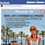 Win 1 of 5 Pioneer DJ prizes!