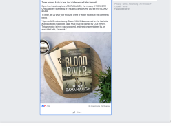 WIN 1 of 5 proof copies of BLOOD RIVER by Tony Cavanaugh