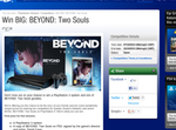 Win 1 of 5 PS3 consoles & 'BEYOND: Two Souls' prize packs!
