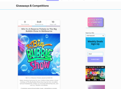Win 1 of 5 Reserve Tickets to The Big Bubble Show in Melbourne