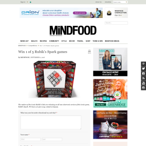 Win 1 of 5 Rubik's Spark games!