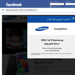 Win 1 of 5 Samsung Galaxy S5 smartphones!