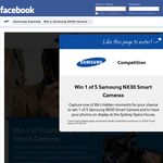 Win 1 of 5 Samsung NX30 smart cameras! - Samsung