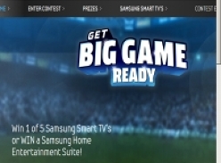 Win 1 of 5 Samsung Smart TV's or a Samsung Home Entertainment Suite!