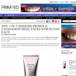 Win 1 of 5 Shiseido Primer & Eyeshadow packs valud at $186 each!