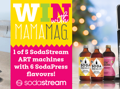 Win 1 of 5 SodaStream ART Machines & 6 SodaPress Flavours
