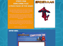 Win 1 of 5 Spider-Man prize packs