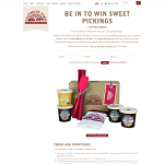 Win 1 of 5 'Sweet Pickings' gift packs!