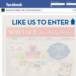 Win 1 of 5 tea party packs! - Gloria Jean's Coffee