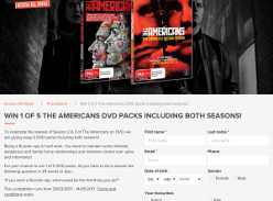 Win 1 of 5 'The Americans' DVD packs!