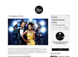 Win 1 of 5 The Bodyguard Double Passes
