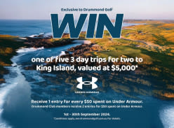 Win 1 of 5 Three-Day Trips for Two to King Island