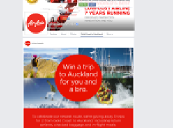 Win 1 of 5 trips to Auckland for you & your bro!