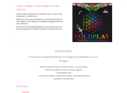 Win 1 of 5 trips to Las Vegas to see Coldplay LIVE!