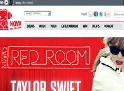 Win 1 of 5 trips to Sydney to see Taylor Swift in Nova's Red Room