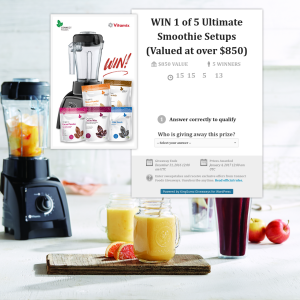 Win 1 of 5 ultimate smoothie setups!