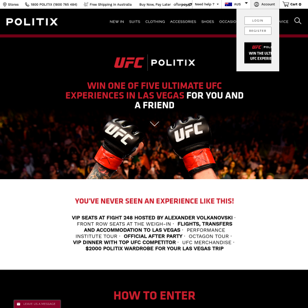Win 1 of 5 VIP UFC 248 Experiences in Las Vegas for 2