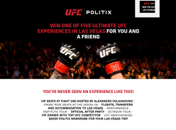 Win 1 of 5 VIP UFC 248 Experiences in Las Vegas for 2