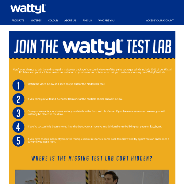 Win 1 of 5 Wattyl Paint Packages