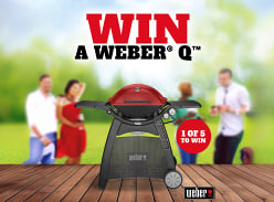 Win 1 of 5 Weber BBQs
