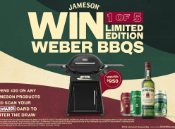 Win 1 of 5 Weber BBQs