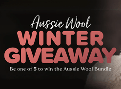 Win 1 of 5 Winter Aussie Wool Packs