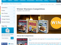 Win 1 of 5 'Winter Warmer' cook book packs!