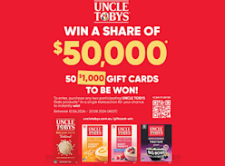 Win 1 of 50 $1000 Visa Gift Cards