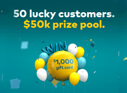 Win 1 of 50 $1k Gift Cards