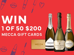 Win 1 of 50 $200 Mecca Gift Cards