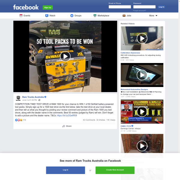 Win 1 of 50 Battery Powered Tool Kits - Ram Trucks